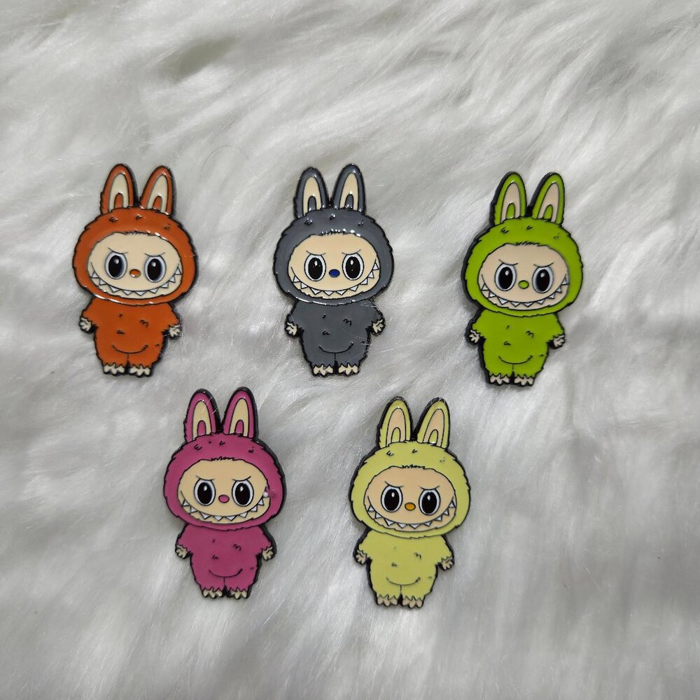 Labubu  Inspired Pin Set